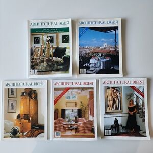 1993 Architectural Digest Magazines Christmas Gift Idea Decor Interior Design x5